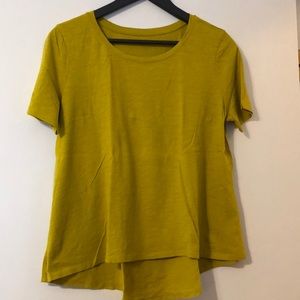 Ann Taylor Loft Short-sleeved T-shirt Chartreuse